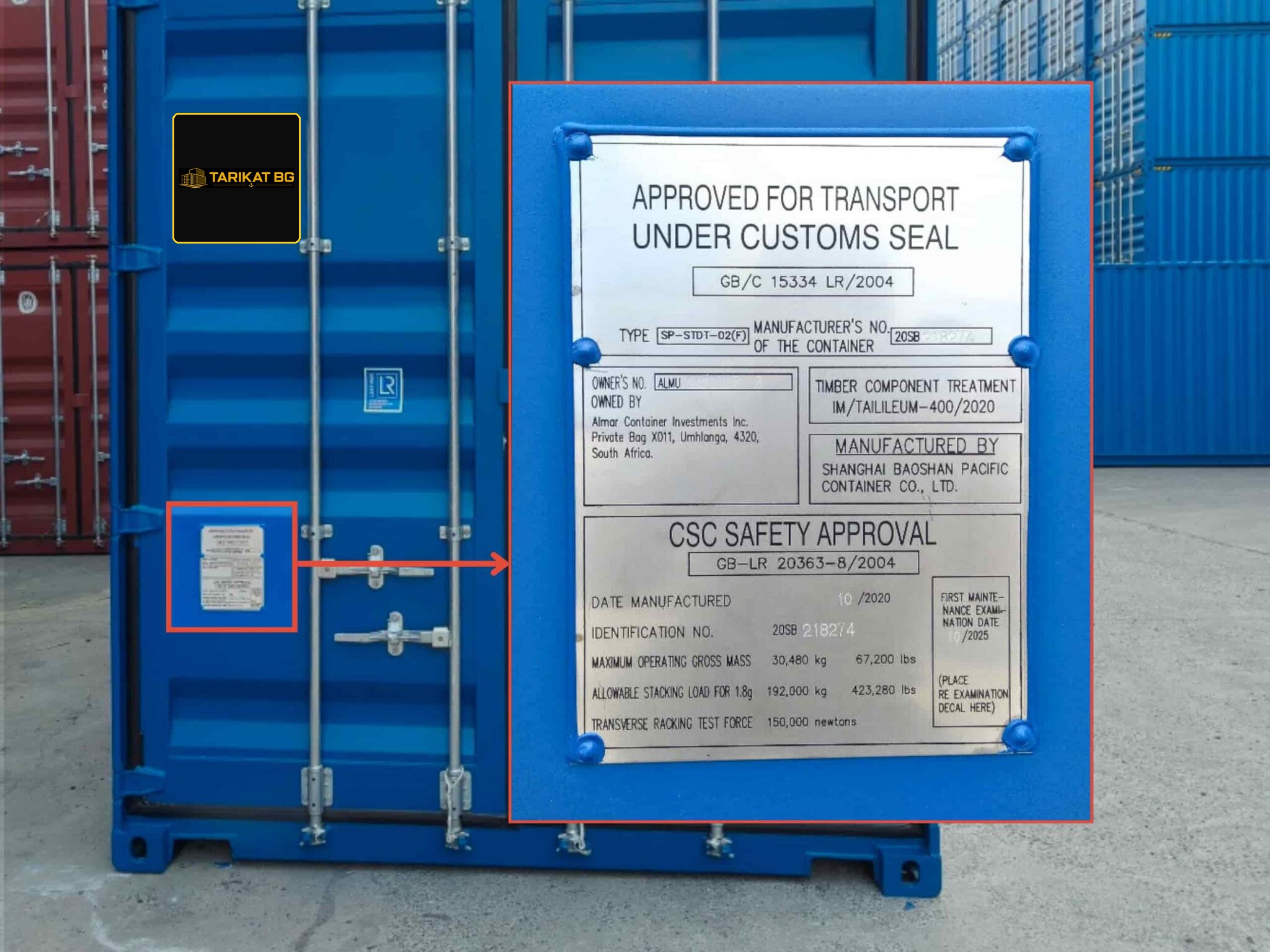 Used 20FT container — csc